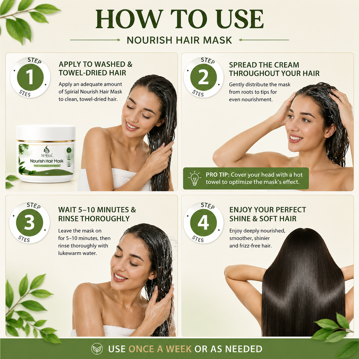 Nourish Hair Mask For Silky & Shiny Hair