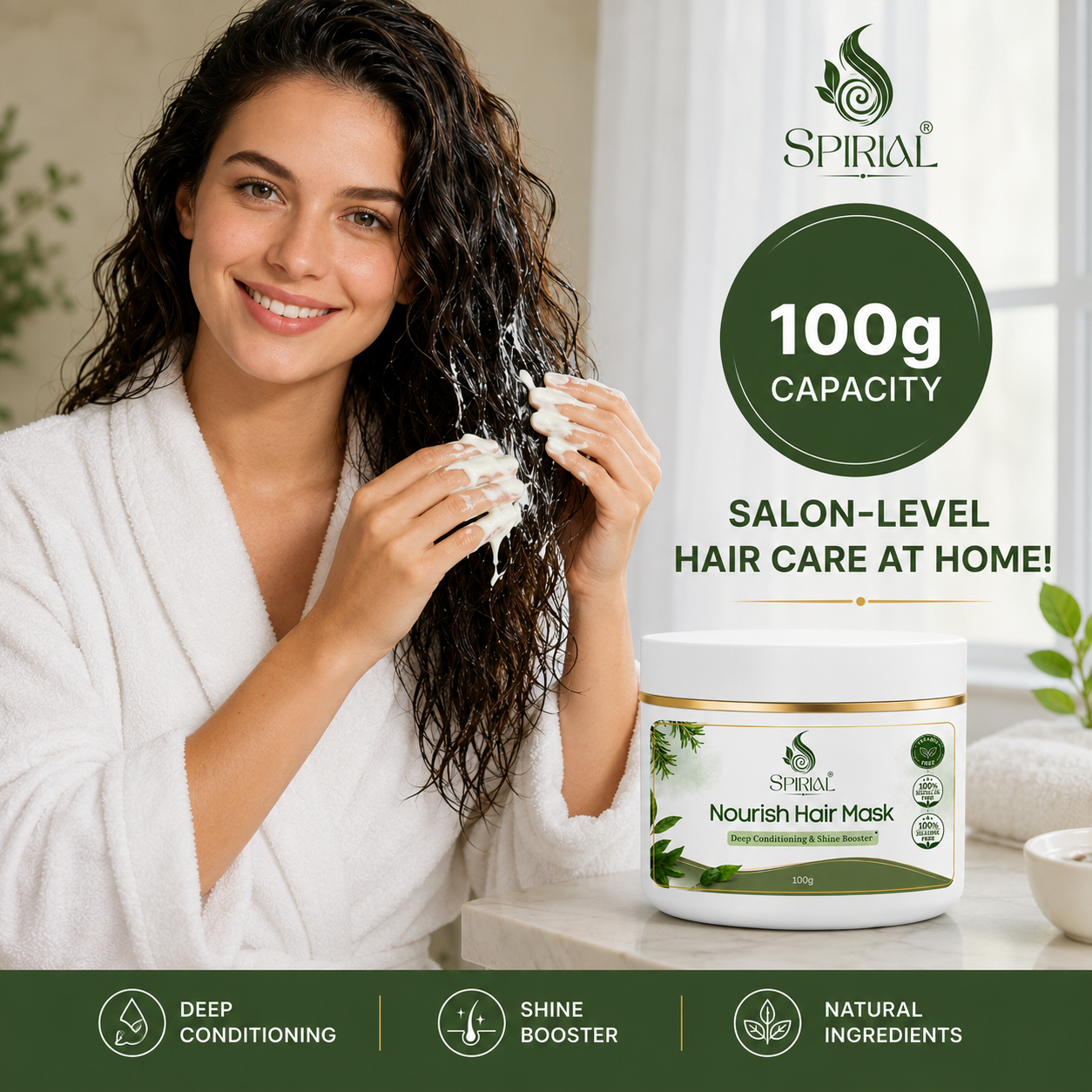 Nourish Hair Mask For Silky & Shiny Hair