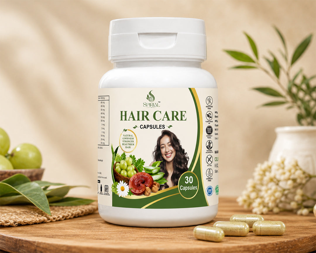 Spirial Natural Hair Care Capsules | Complete Hair & Scalp Nutrition