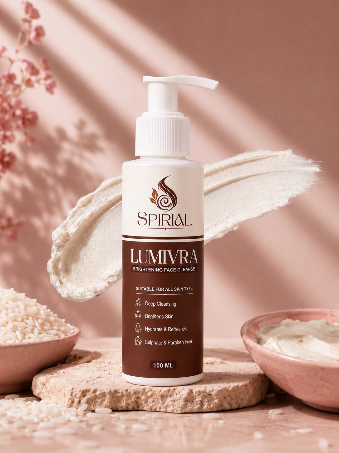 Spirial Lumivra Deep Cleansing Face Wash for Glowing & Healthy Skin I Brightening Face Cleanser