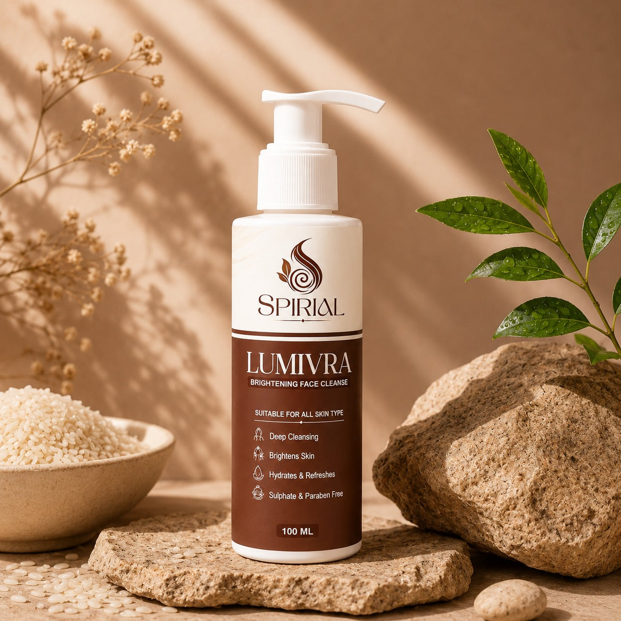 Spirial Lumivra Deep Cleansing Face Wash for Glowing & Healthy Skin I Brightening Face Cleanser