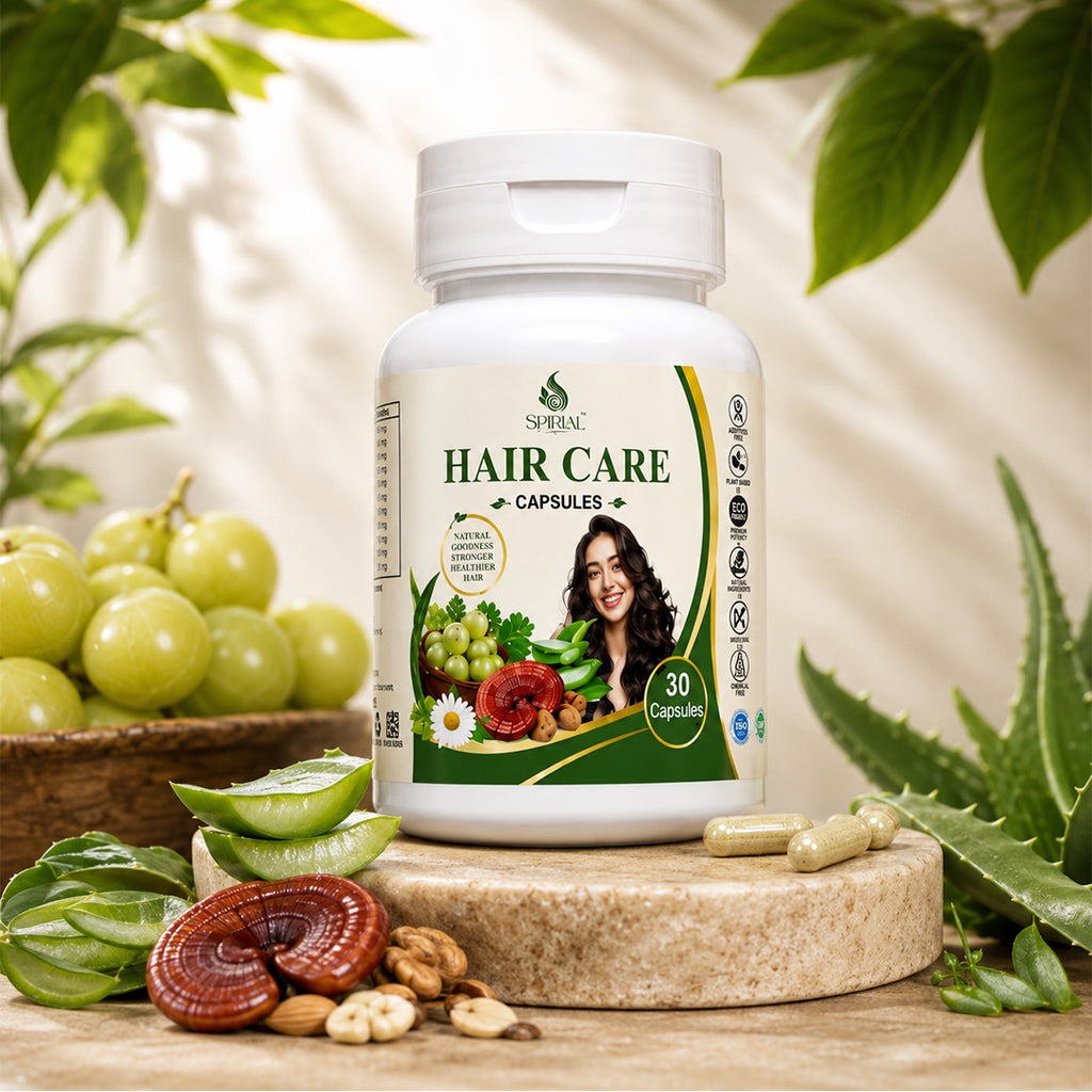 Spirial Natural Hair Care Capsules | Complete Hair & Scalp Nutrition